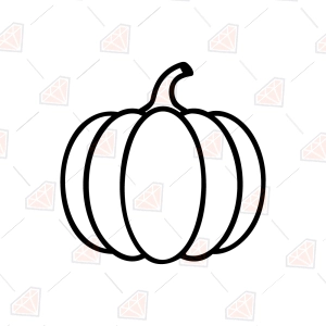 Free Pumpkin Outline SVG – Bold Pumpkin Shape Cut File for Cricut