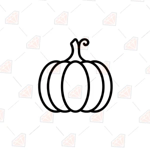 Free Pumpkin SVG Cut File, Pumpkin Outline Svg