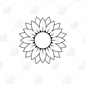 Free Sunflower SVG Cut File Svg