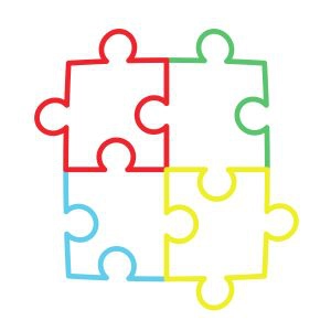 Free World Autism Awareness Day Puzzle Vector Files, Instant Download Free SVG