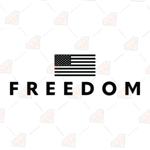 Freedom SVG with USA Flag