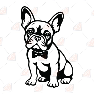 French Bull Dog SVG – French Dog Cut File