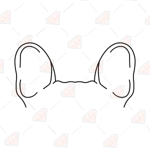 Frenchie Ears SVG – Dog Ears Cut File