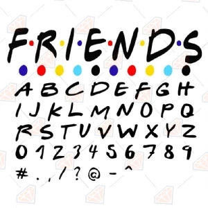 Friends Font SVG Files Font