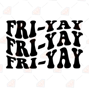 Wavy Friyay SVG, Funny Teacher SVG Svg