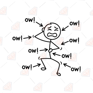 Funny Ow Ow Ow SVG – Chronic Pain Humor Cut File