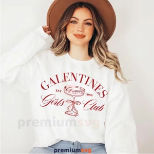 Galentines Day SVG, Galentine's Girls Club PNG Svg