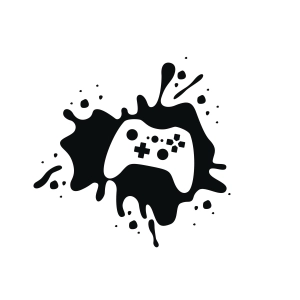 Game Controller Splatter SVG Gaming