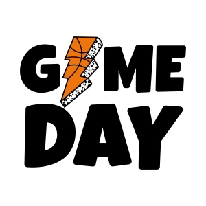 Game Day SVG with Basketball, Game Day PNG, JPEG Basketball SVG