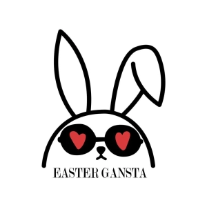 Gangsta Bunny SVG, Easter Day SVG Cut File Bunnies SVG