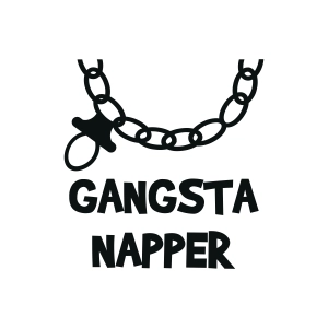 Gangsta Napper SVG, Funny Newborn Baby Vector Files Baby SVG