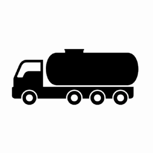 Gas & Oil Tanker Truck SVG File | Fuel Tanker Cut File Transportation