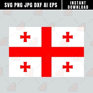 Georgia Flag SVG Svg