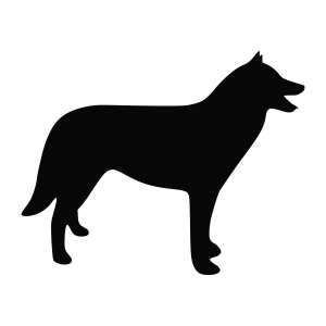 German Shepherd Dog Silhouette SVG, Vector File Dog SVG
