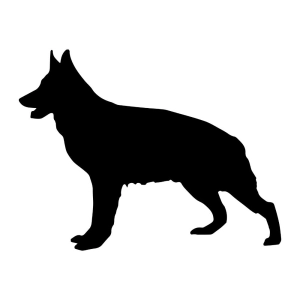 German Shepherd SVG, German Shepherd Silhouette Dog SVG