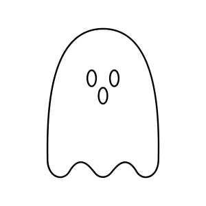 Ghost Outline SVG File Halloween SVG