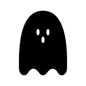 Ghost SVG, Halloween Ghost Silhouette Vector Files Halloween SVG
