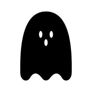 Ghost SVG, Halloween Silhouette SVG Vector Files Ghost SVG