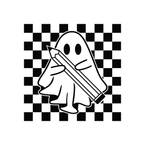 Ghost Teacher SVG, Halloween Teacher Cut File Halloween SVG
