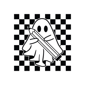 Ghost Teacher SVG, Halloween Teacher SVG Cut File Ghost SVG