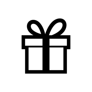 Present SVG, Gift Box Outline SVG Christmas SVG