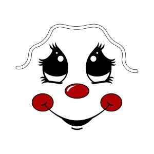 Gingerbread Girl Face SVG, Cute Cookie Face Cut File Svg