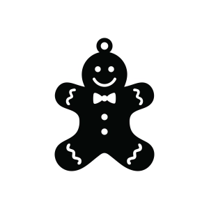 Gingerbread Man Ornament SVG Svg
