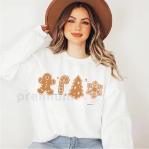 Gingerbread Shirt SVG, Christmas Cookie Cut File Gingerbread SVG
