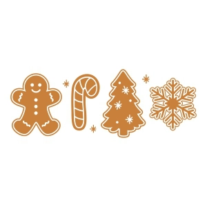 Gingerbread Shirt SVG, Christmas Cookie Cut File Svg