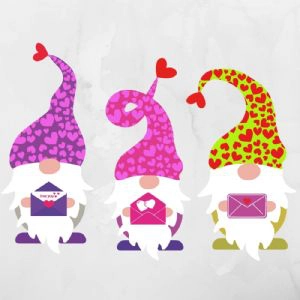 6 Valentine Gnomes SVG Bundle, Valentine's Day Bundle Valentine's Day SVG