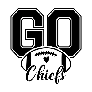 Go Chiefs SVG, Football Kansas City Design Football SVG