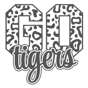 GO Tigers Football SVG Cut File, Instant Download Football SVG