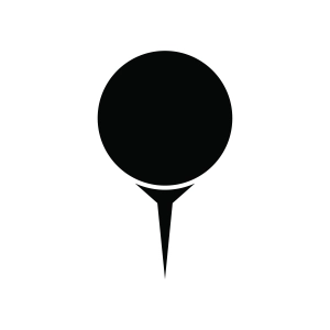 Golf Ball And Tee Silhouette SVG, Golf Tee SVG Golf SVG