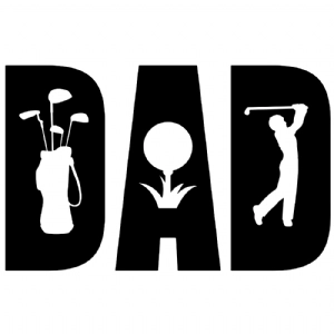 Golf Dad SVG, Father's Day SVG Vector File Golf SVG