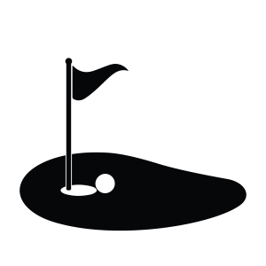 Golf SVG, Golf Flag and Hole SVG Clipart Golf SVG