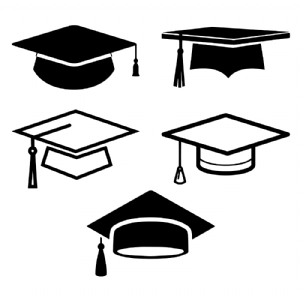 Graduation Caps Svg Bundle | Graduation Hat Svg Graduation SVG