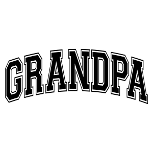 Grandpa SVG with Varsity Font, Grandpa SVG Shirt Father's Day SVG