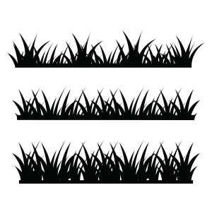 Grass Silhouette SVG Vector Files and Cliparts Drawings