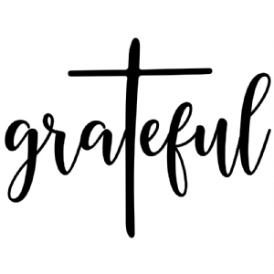 Grateful Cross SVG File, Grateful Instant Download Cross SVG
