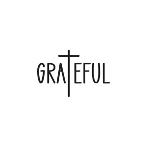 Grateful Cross SVG, Grateful Instant Download Cross SVG