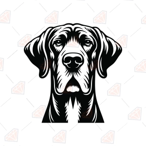 Great Dane Head SVG – Great Dane Dog Cut File