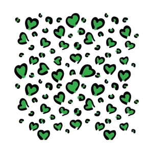 Heart Leopard Pattern SVG for Patrick's Day Leopard Print SVG