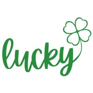 Green Lucky Shamrock SVG, Lucky Clover SVG Shamrock SVG