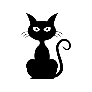 Halloween Cat SVG Design, Clipart Cut File Cat SVG