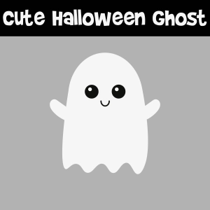 Halloween Cute Ghost SVG Cut File, Ghost SVG Instant Download Halloween SVG