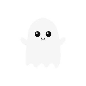 Cute Ghost SVG Cut File, Halloween Cute Ghost SVG Ghost SVG