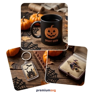 Halloween SVG Bundle Cut File, Halloween Clipart Files