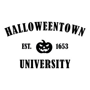 Halloweentown University SVG Cut File, Halloween SVG Design For Shirt Halloween SVG