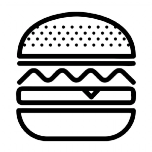 Hamburger SVG File, Hamburger Clipart Vector Files Snack