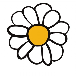 Hand Drawn Daisy SVG, Daisy SVG Cricut Instant Download Flower SVG
